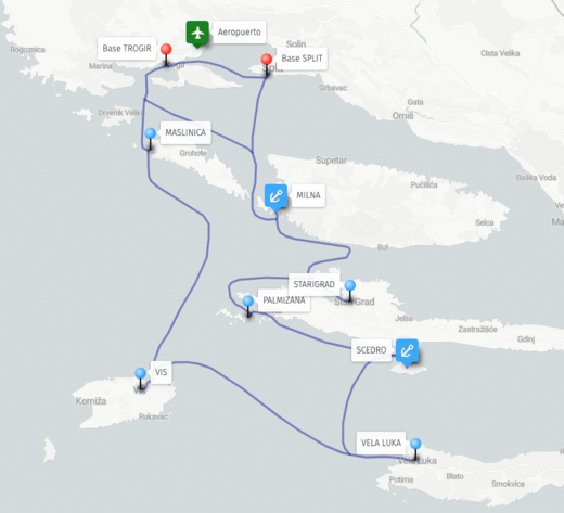 Dalmatia 1 semana en yate de chárter por las Islas Dalmaticas desde/hasta Split o Trogir con Yates Europa