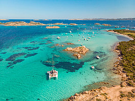 Sardinia and the wonderful Costa Smeralda, Italy with 22 sailing yachts and catamaran by Yates Europa